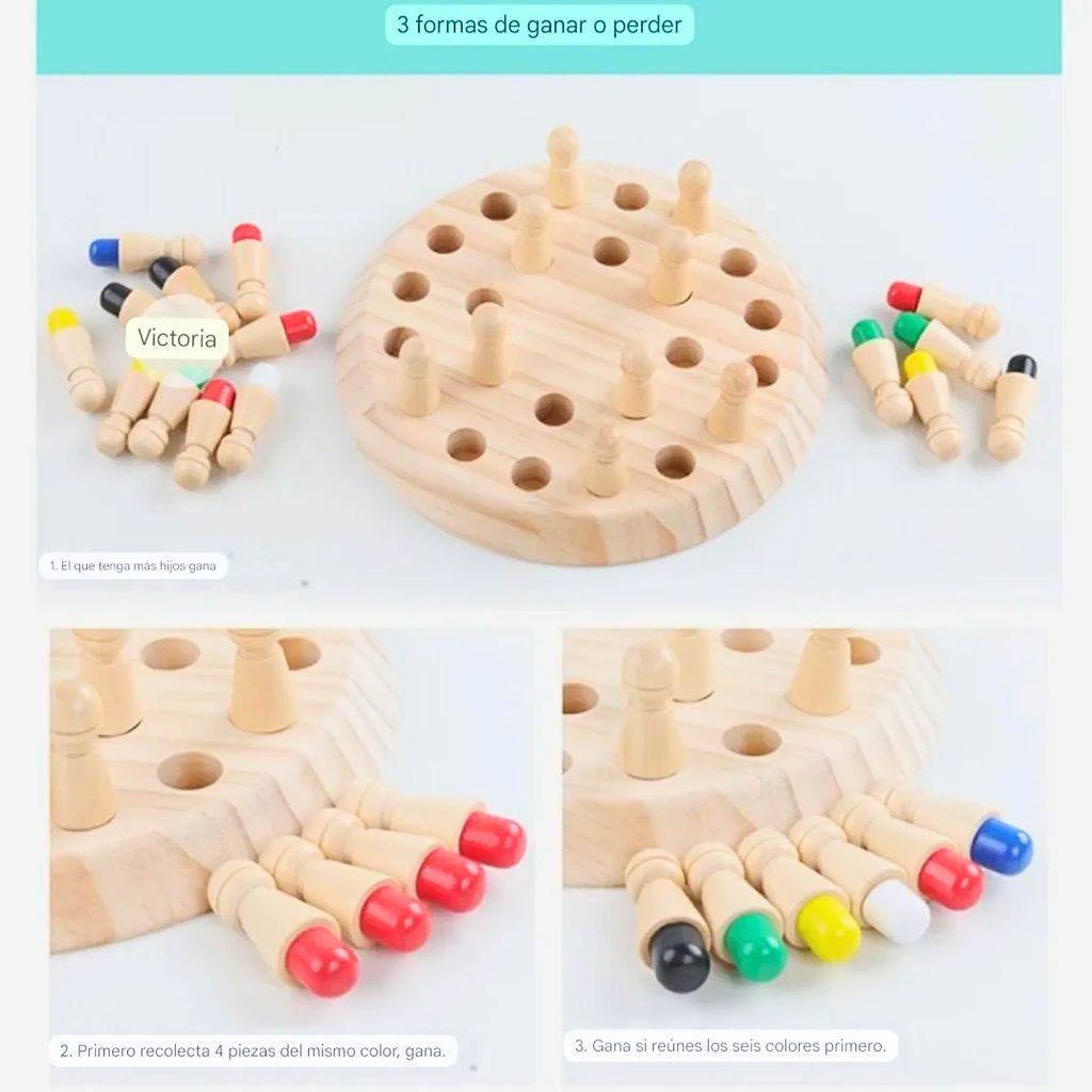 Juego de Memoria de Colores Montessori