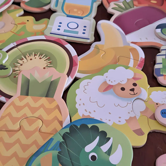 Rompecabezas Didáctico de Figuras y Animales