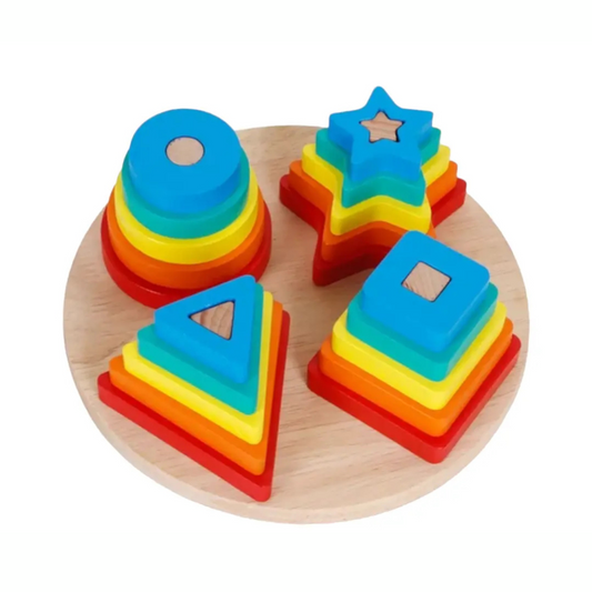 Juego de Encaje de Madera Multicolor