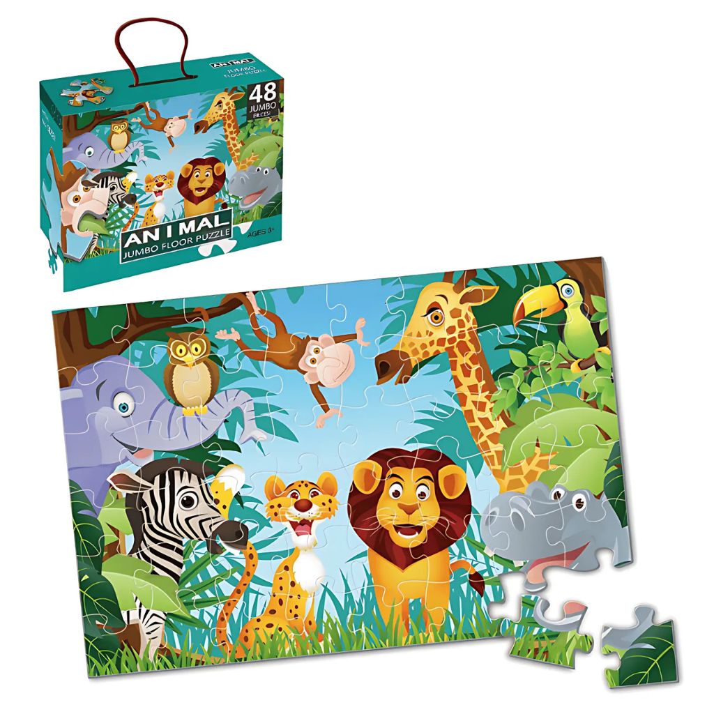 Rompecabezas Jumbo Animales Salvajes 48 Piezas –