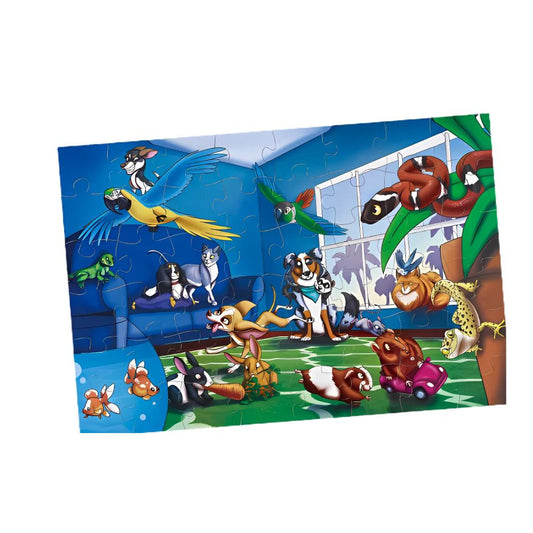 Rompecabezas Jumbo Fiesta de Mascotas 48 Piezas