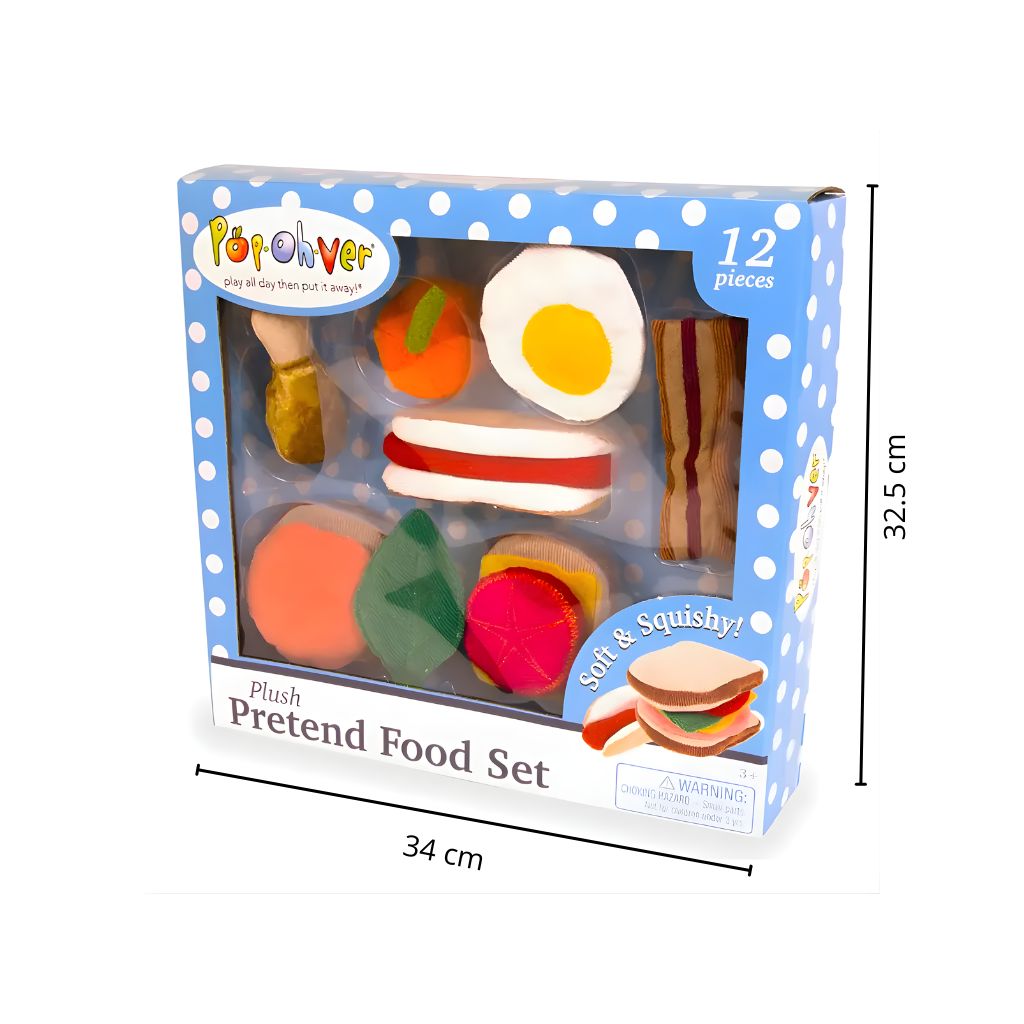 Set de Comiditas Suaves y Esponjosas de Tela 12 Piezas