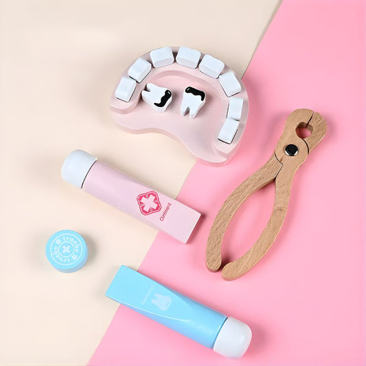 Maletín Médico Infantil con Accesorios de Madera