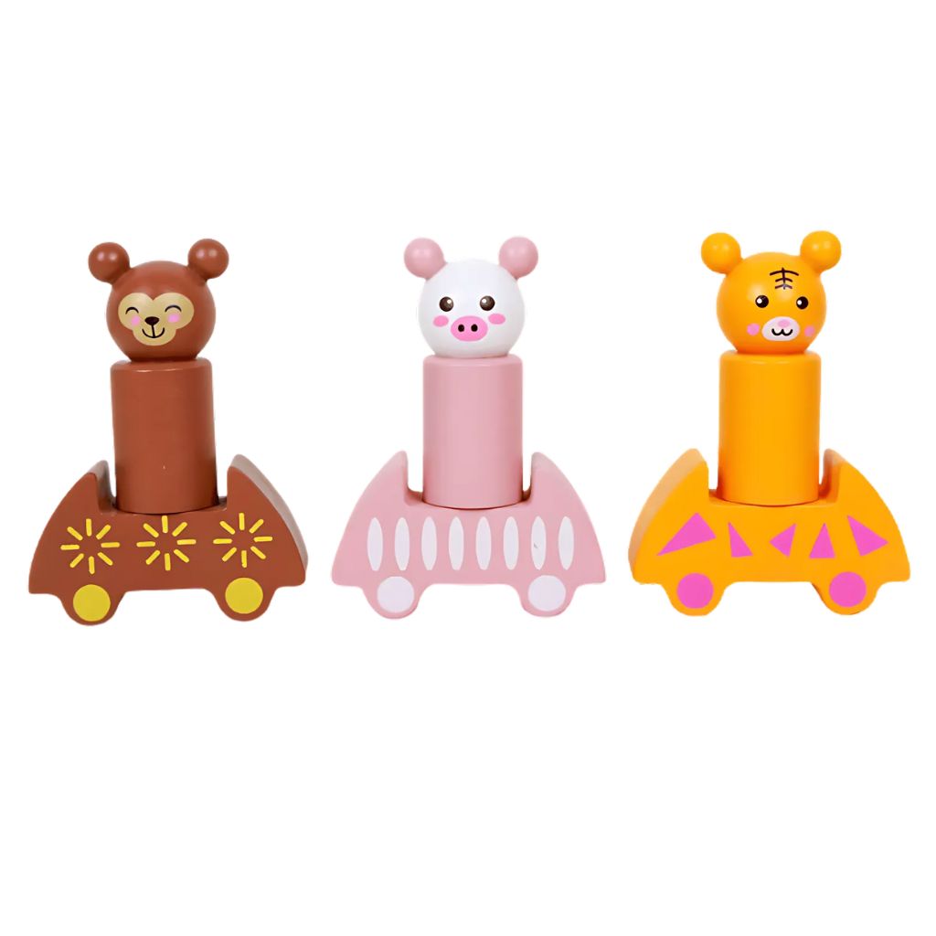 Set de Bloques de Madera Apilables