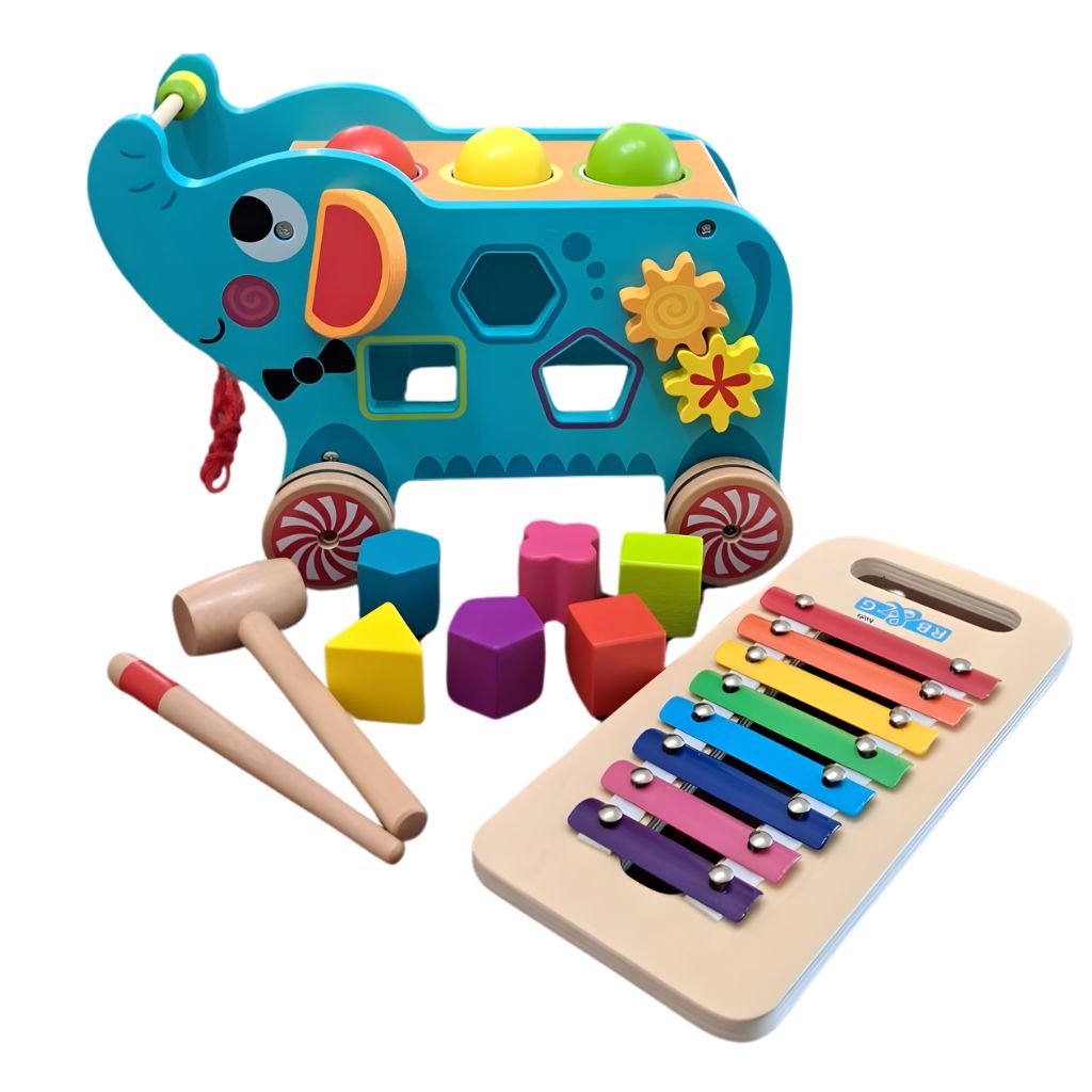 Elefante Didáctico con Xilófono