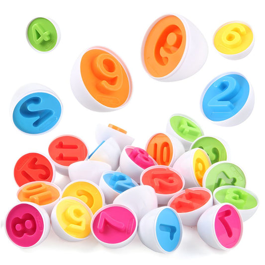 Set de Huevitos Didácticos con Números y Colores