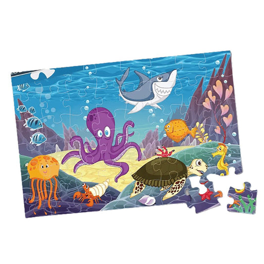 Rompecabezas Jumbo Mundo Submarino 48 Piezas