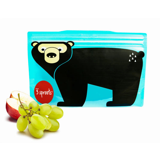Bolsas Reutilizables para Snack Oso (2un)