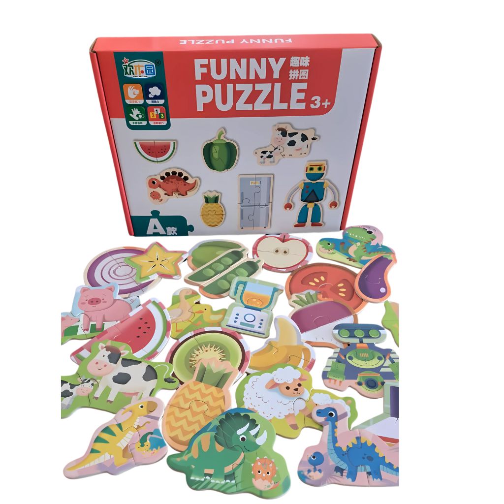 Rompecabezas Didáctico de Figuras y Animales