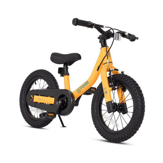 Bicicleta Roda Pro Series Aro 14 + Kit de Pedales - Naranjo
