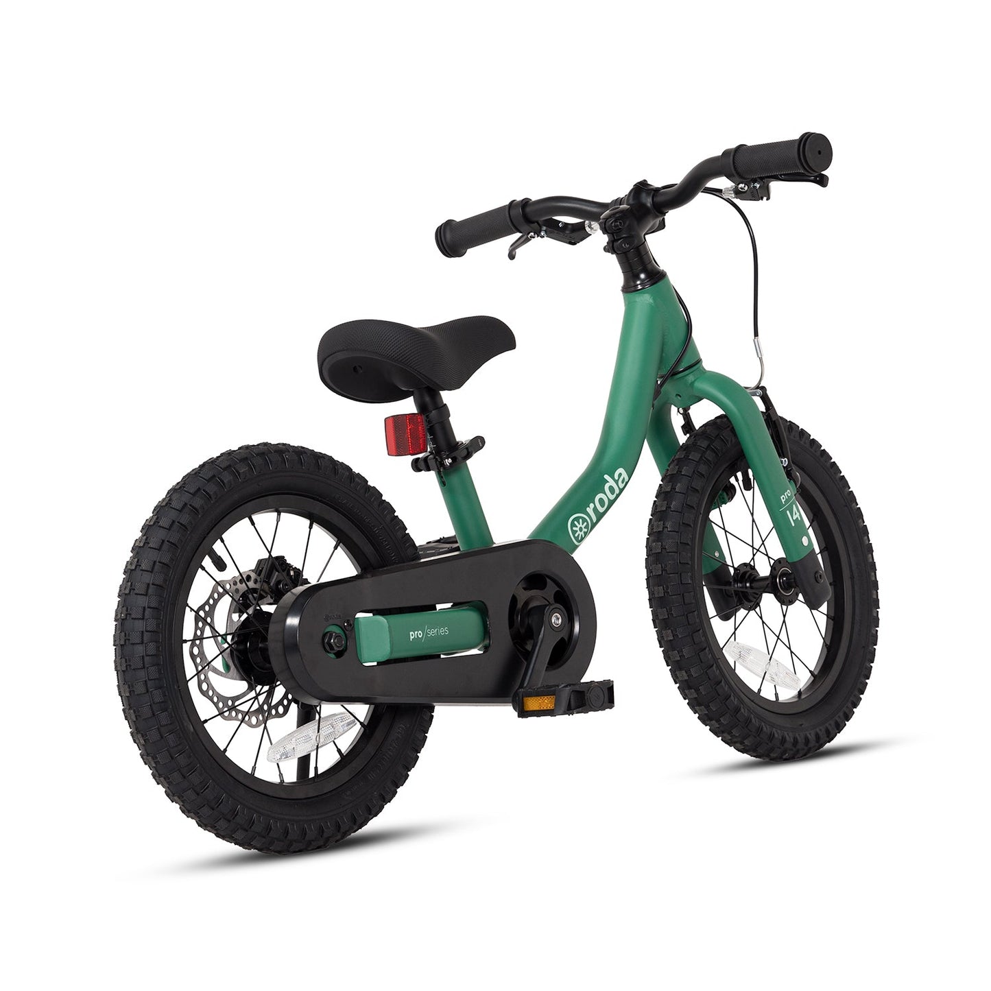 Bicicleta Roda Pro Series Aro 14 + Kit de Pedales - Verde