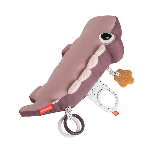 Cojín de actividades Croco Rosa