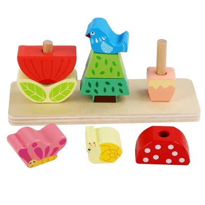 Set Apilable Primavera Mágica de Madera