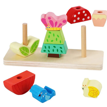 Set Apilable Primavera Mágica de Madera