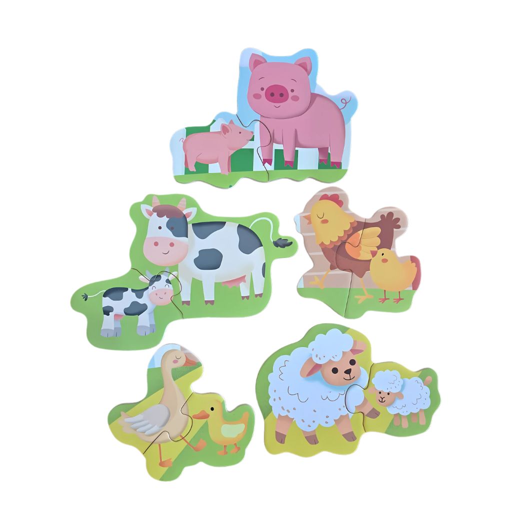 Rompecabezas Didáctico de Figuras y Animales
