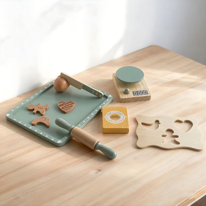 Juego de Galletas de Madera con Accesorios
