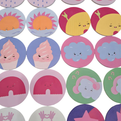 Juego de Memoria de Frutilla con Estuche