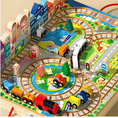 Ciudad Didáctica con Trencito de Madera a Pilas