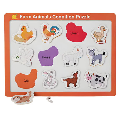 Tablero de Encaje Magnético Animalitos de la Granja