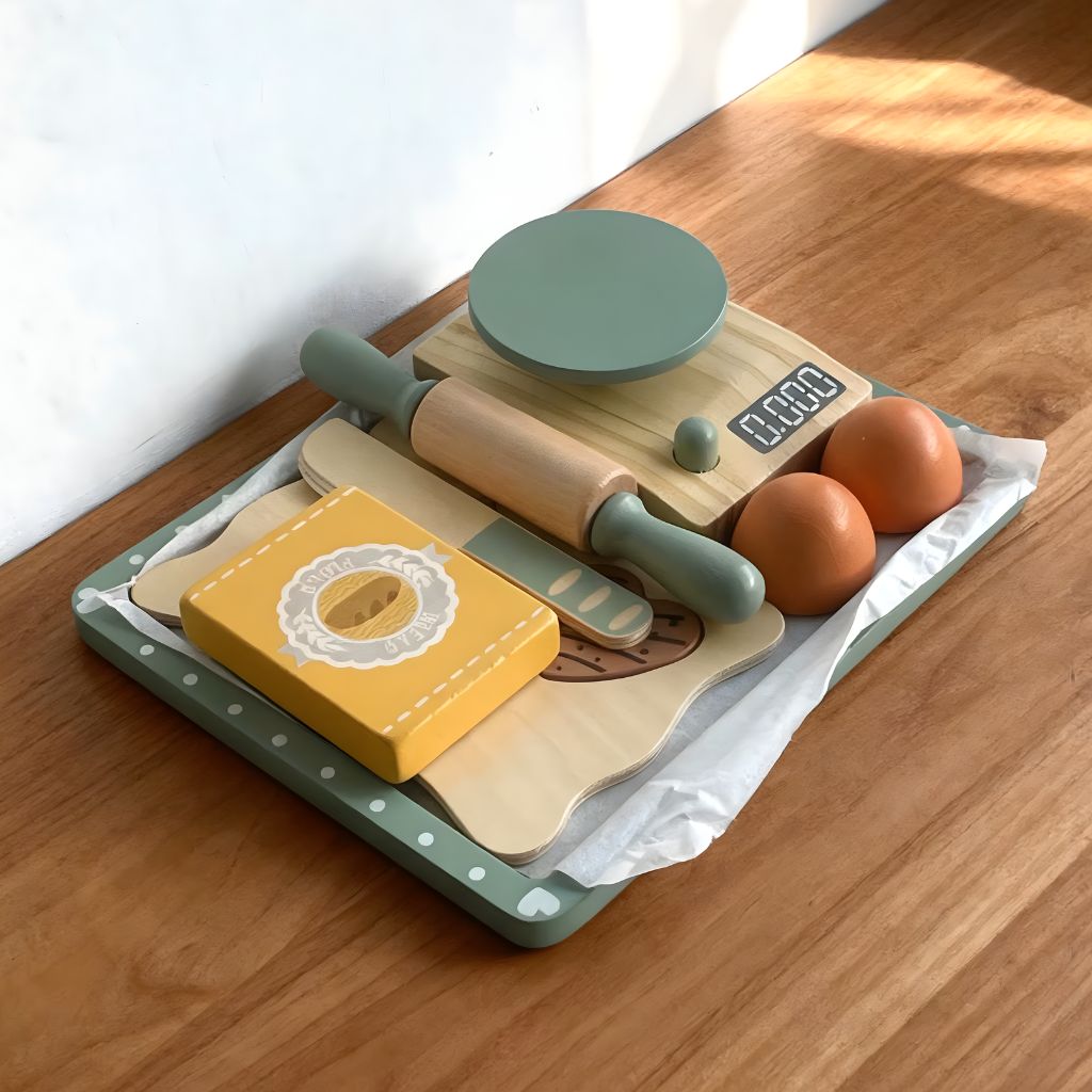 Juego de Galletas de Madera con Accesorios