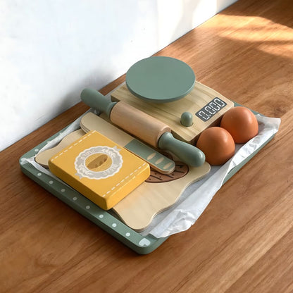 Juego de Galletas de Madera con Accesorios