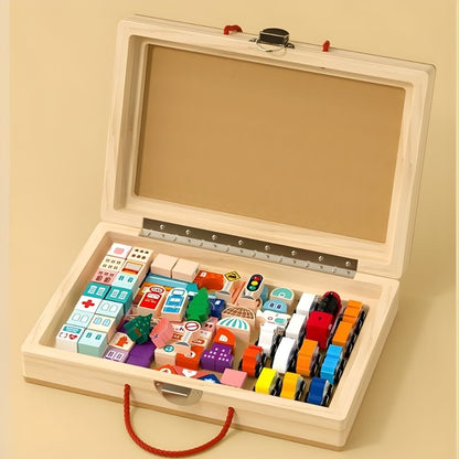 Ciudad Didáctica con Trencito de Madera a Pilas