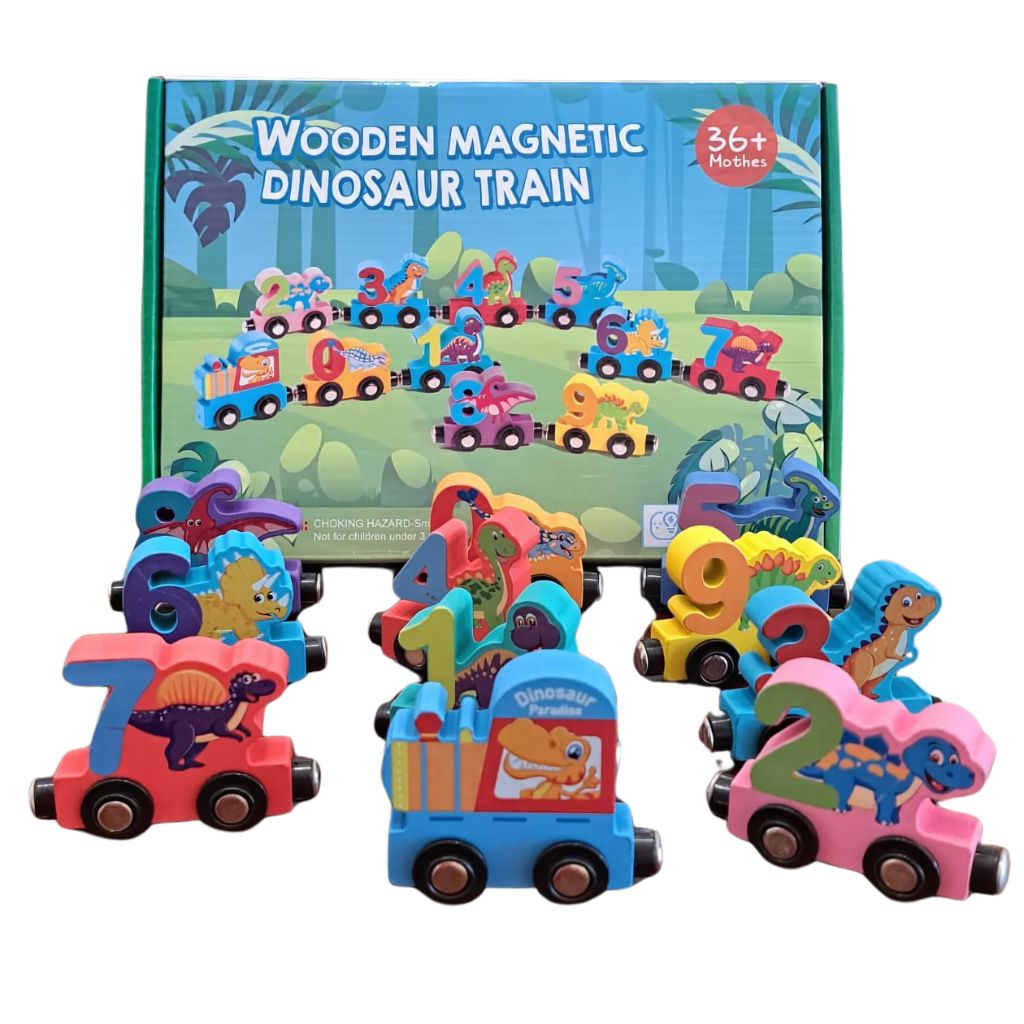 Tren Númerico Magnético Dinosaurio