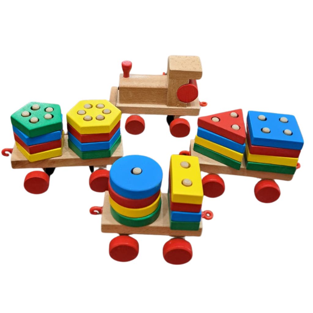 Tren Apilable de Madera