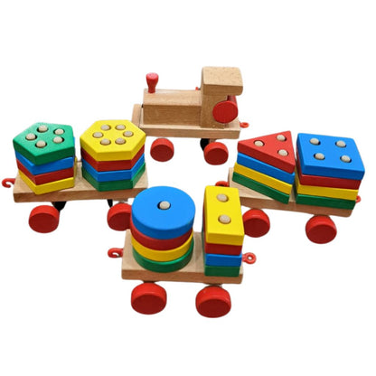 Tren Apilable de Madera