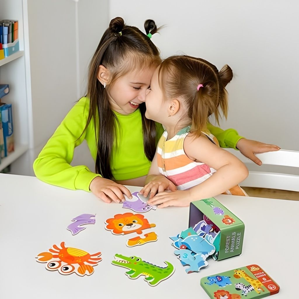 Rompecabezas Animales del Mar en Estuche Metálico