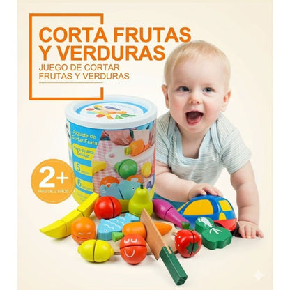 Set de Frutas y Verduras para Cortar con Velcro