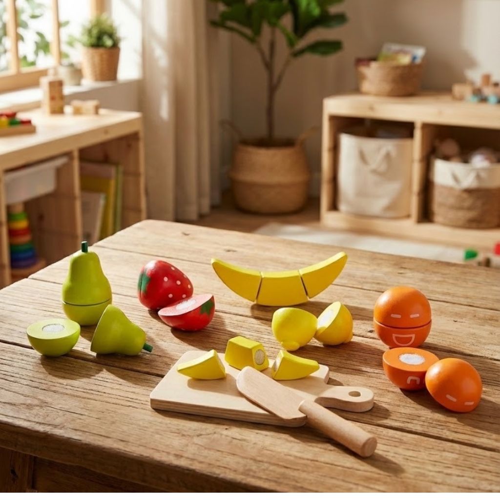 Set de Frutas y Verduras para Cortar con Velcro
