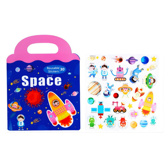 Libro de Stickers Magnéticos Reutilizables Espacio
