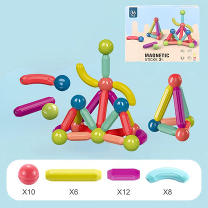 Set de Construcción Magnética 36 Piezas