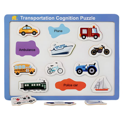 Tablero de Encaje Magnético Transportes