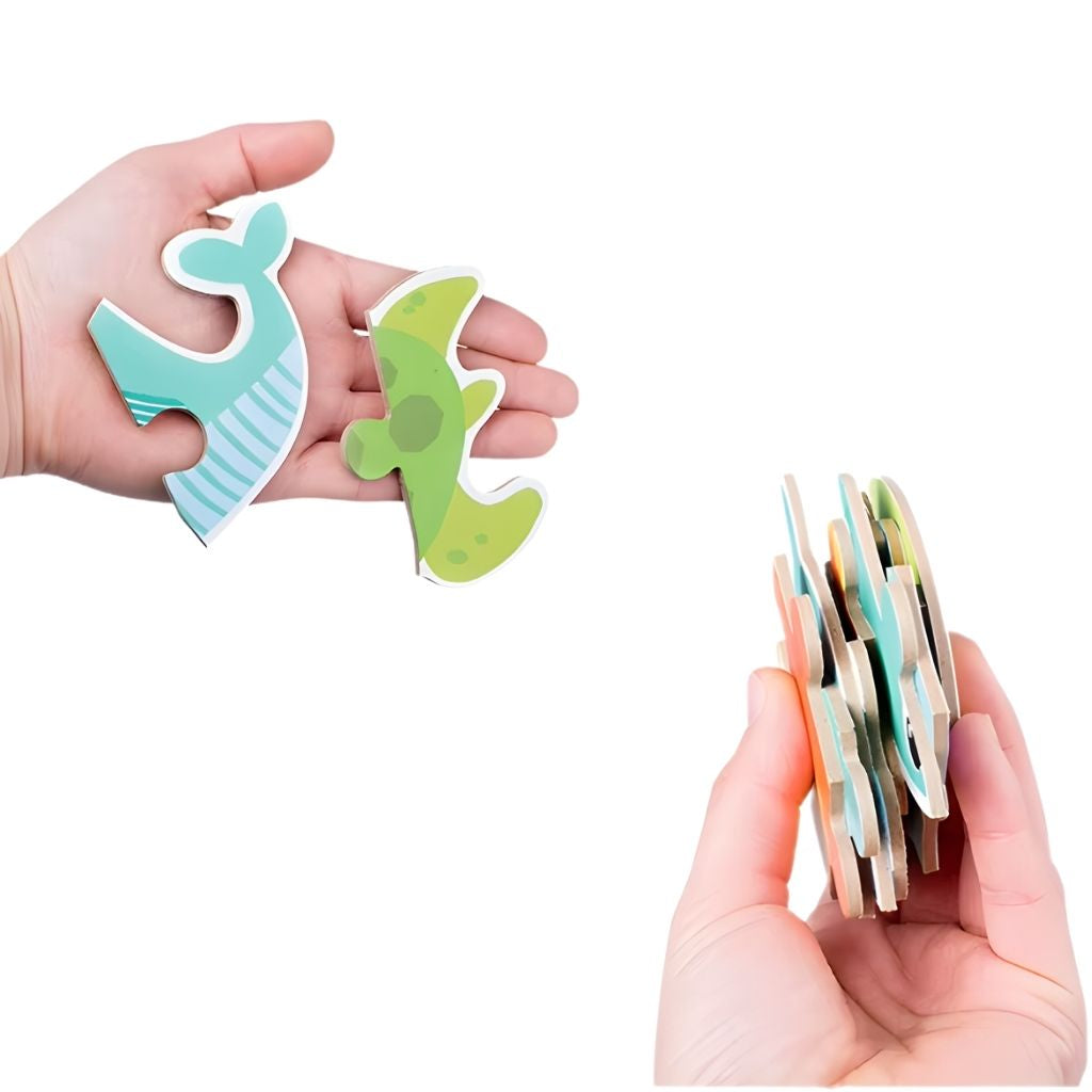 Rompecabezas Animales del Mar en Estuche Metálico