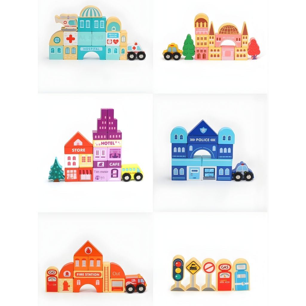 Ciudad Didáctica con Trencito de Madera a Pilas