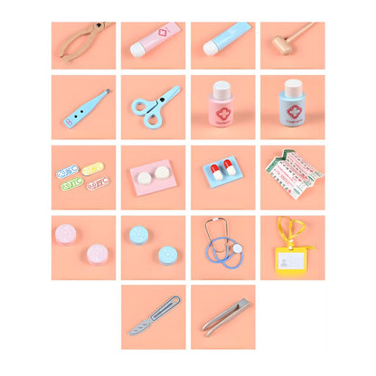 Maletín Médico Infantil con Accesorios de Madera