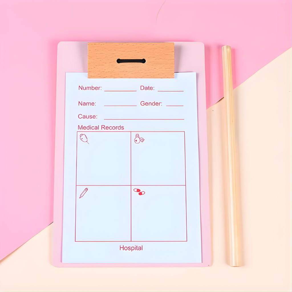 Maletín Médico Infantil con Accesorios de Madera