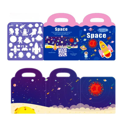 Libro de Stickers Magnéticos Reutilizables Espacio