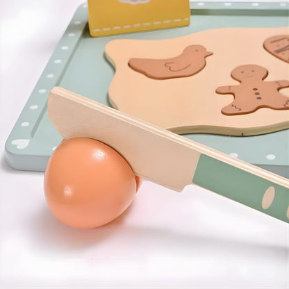 Juego de Galletas de Madera con Accesorios