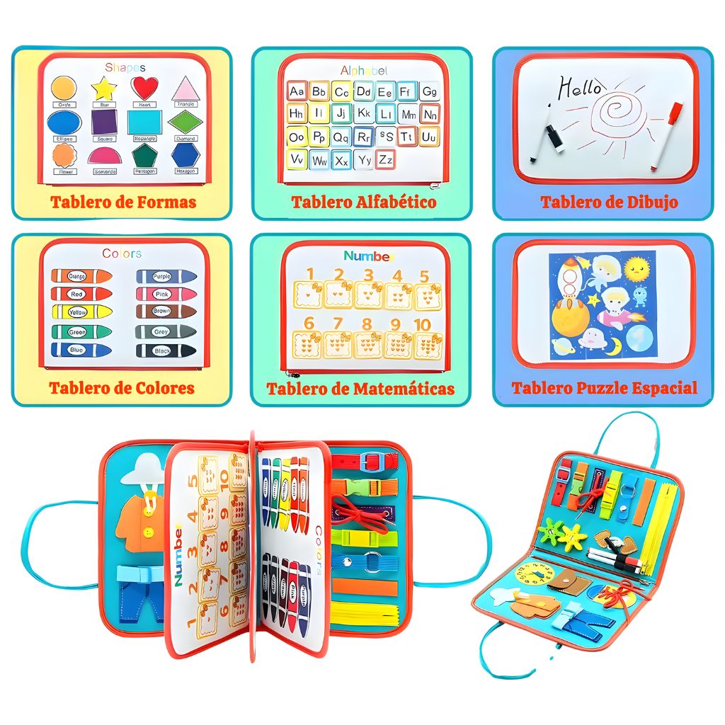 Maletín Sensorial Educativo Espacio 8 en 1