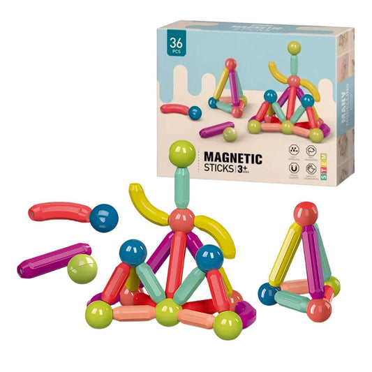 Set de Construcción Magnética 36 Piezas