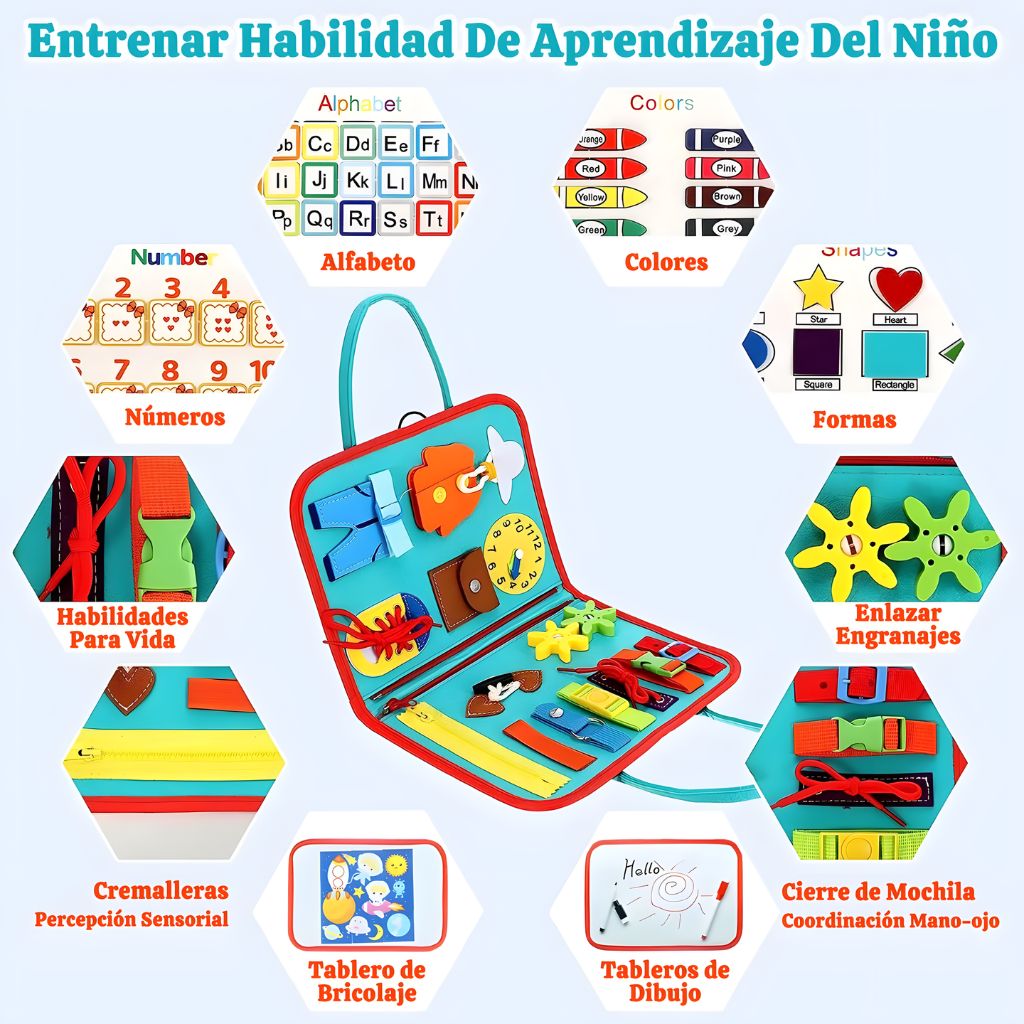 Maletín Sensorial Educativo Espacio 8 en 1