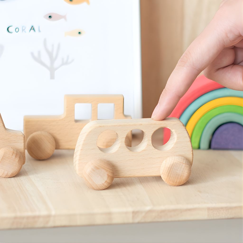Set Mis Primeros Autitos de Madera