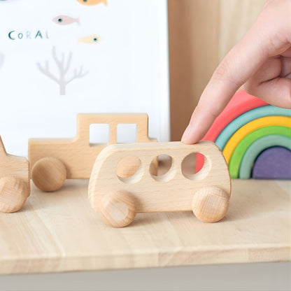 Set Mis Primeros Autitos de Madera