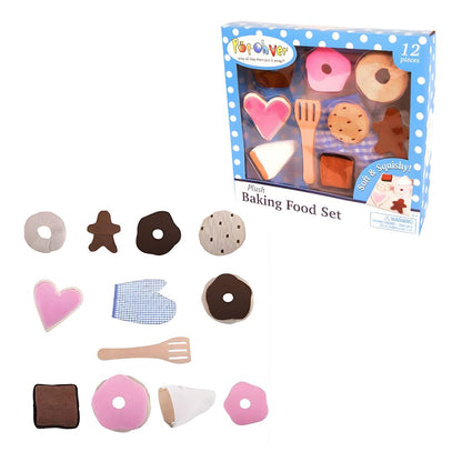 Set de Pastelería Suave y Esponjosa de Tela 12 Piezas