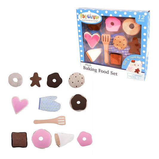 Set de Pastelería Suave y Esponjosa de Tela 12 Piezas