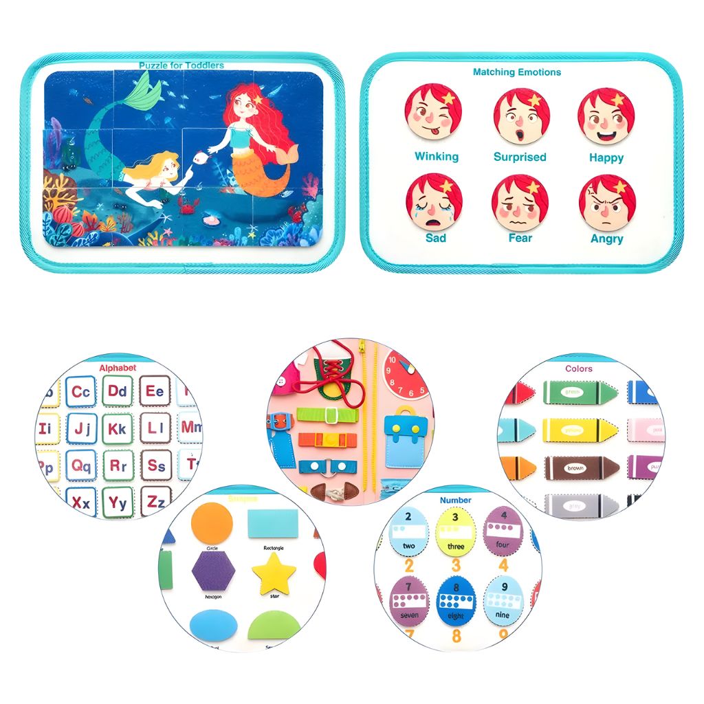 Maletín Sensorial Educativo Sirenas 8 en 1