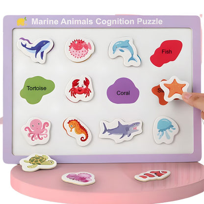 Tableros de Encaje Magnético Animalitos del Mar